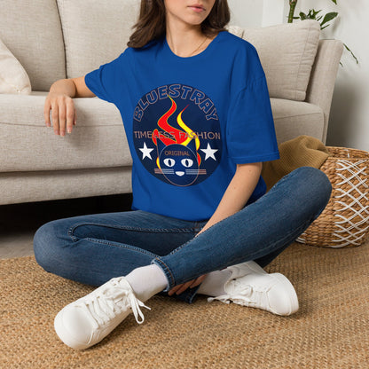 Bluestray 'Timeless Fashion' Graphic T-Shirt — Retro Flame Logo Tee