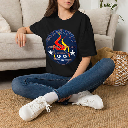 Bluestray 'Timeless Fashion' Graphic T-Shirt — Retro Flame Logo Tee
