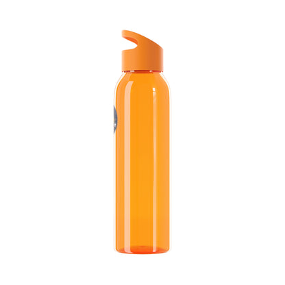 Bluestray Logo Water Bottle — Clear Reusable Bottle with Star & Flame Emblem
