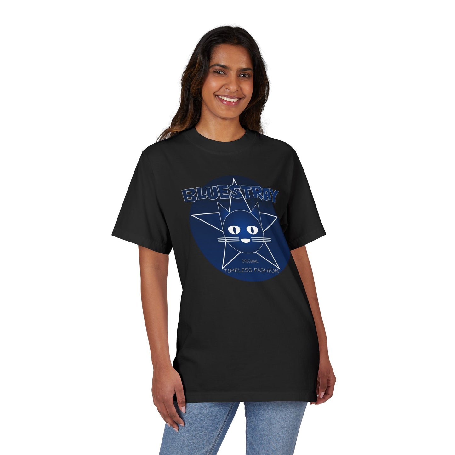 Bluestray Star Cat T-Shirt — Retro Graphic Tee
