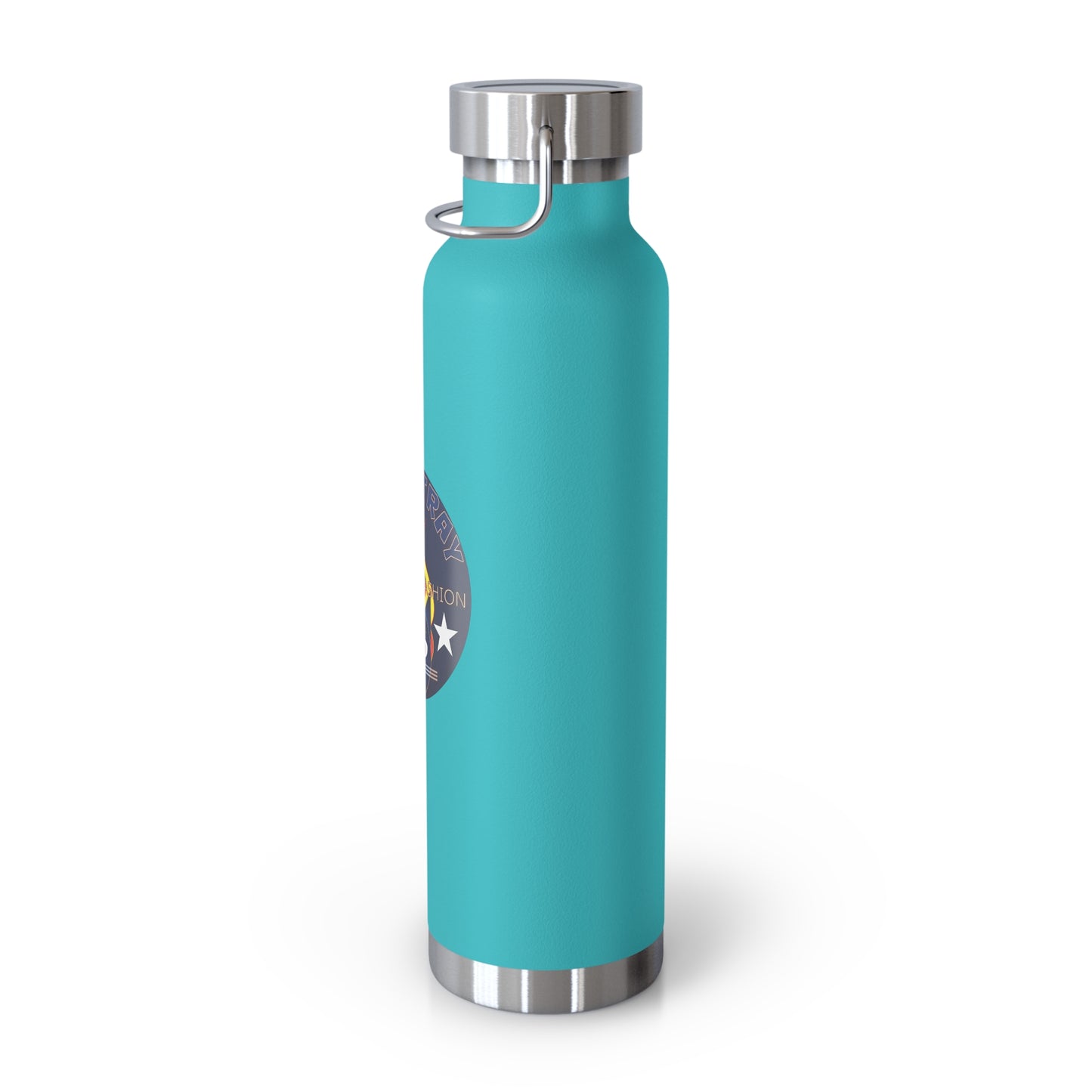 22oz Copper Bluestray Vacuum Bottle — Retro Campfire Logo Insulated Water Bottle