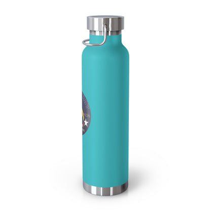 22oz Copper Bluestray Vacuum Bottle — Retro Campfire Logo Insulated Water Bottle