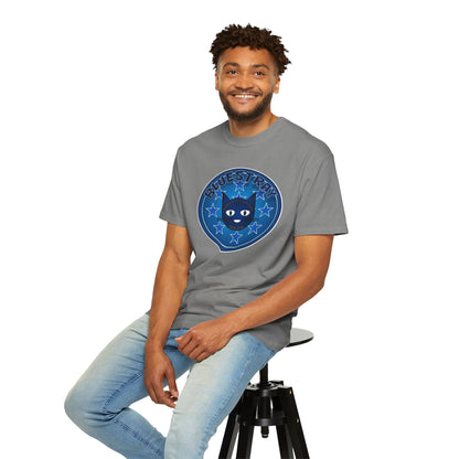 Bluestray Cat Graphic T-Shirt — Retro Star Emblem Tee