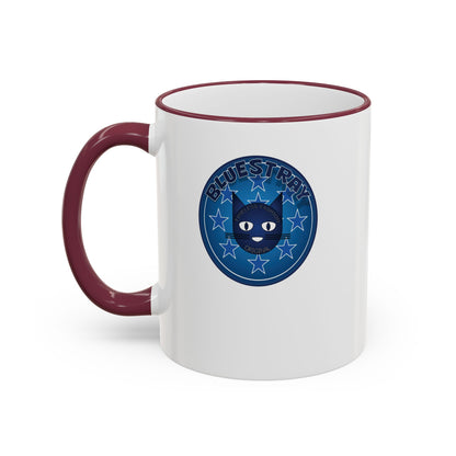 Bluestray Celtic Compass Accent Rim Mug — 11oz & 15oz Rustic Nautical Coffee Cup