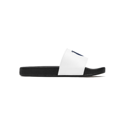 Navy Geometric Bluestray Cat Slide Sandals — Men's Casual Beach Slides