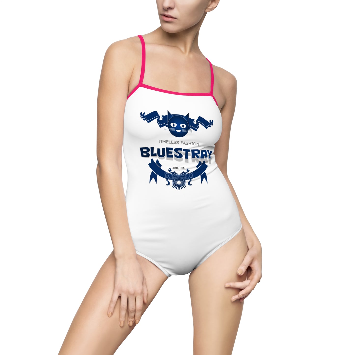 Bluestray Logo Women's One-Piece Swimsuit — Nautical Graphic Beachwear
