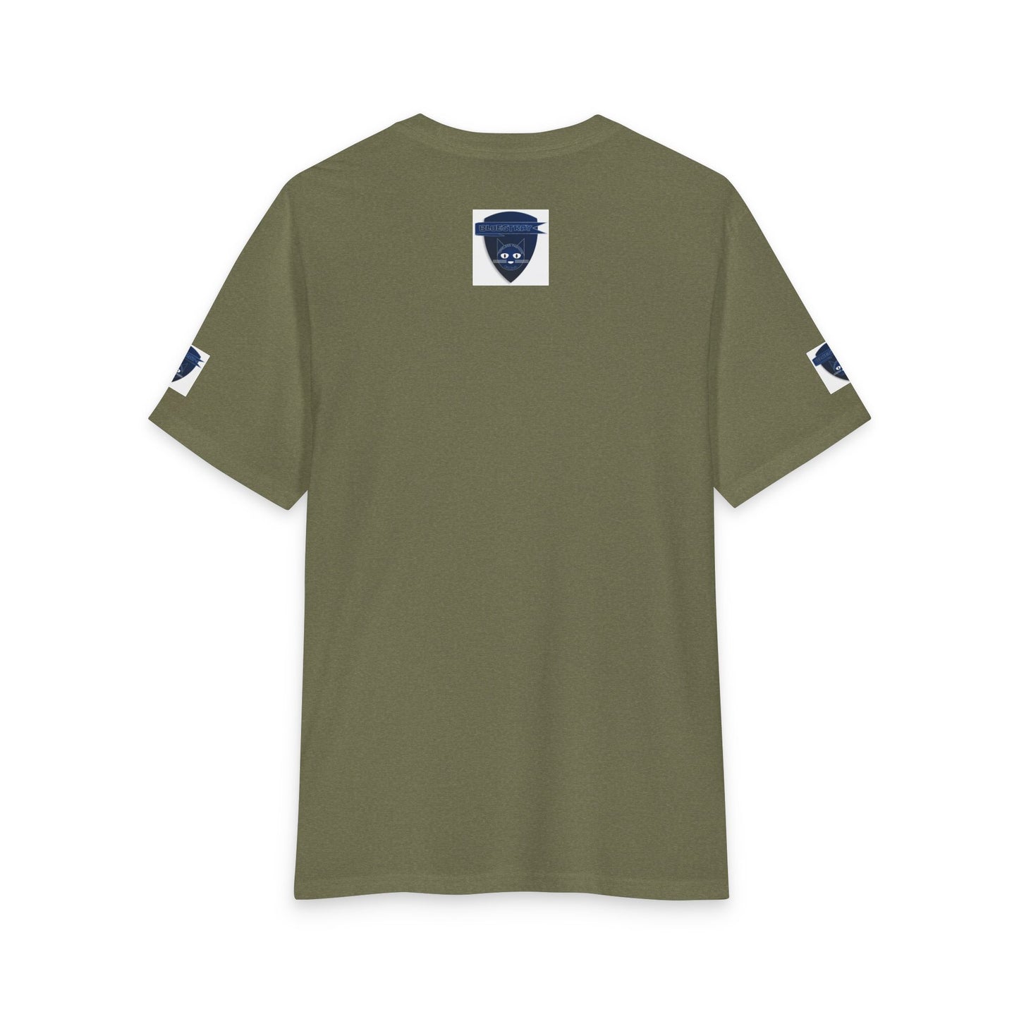Bluestray Cat Shield T-Shirt — Retro Navy Crest Tee