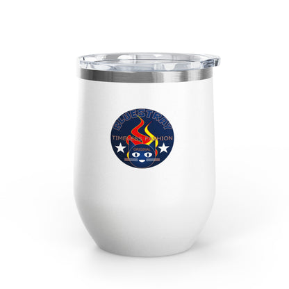 12oz Wine Tumbler — Fire & Flag Bluestray Logo Stainless Insulated Wine Cup many Colors