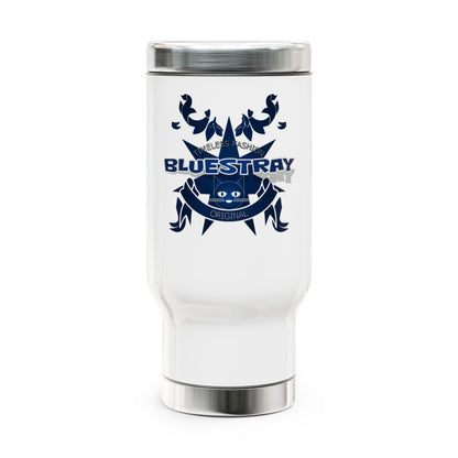 Bluestray Crest Travel Mug — 14oz Stainless Steel Insulated Tumbler with Handle
