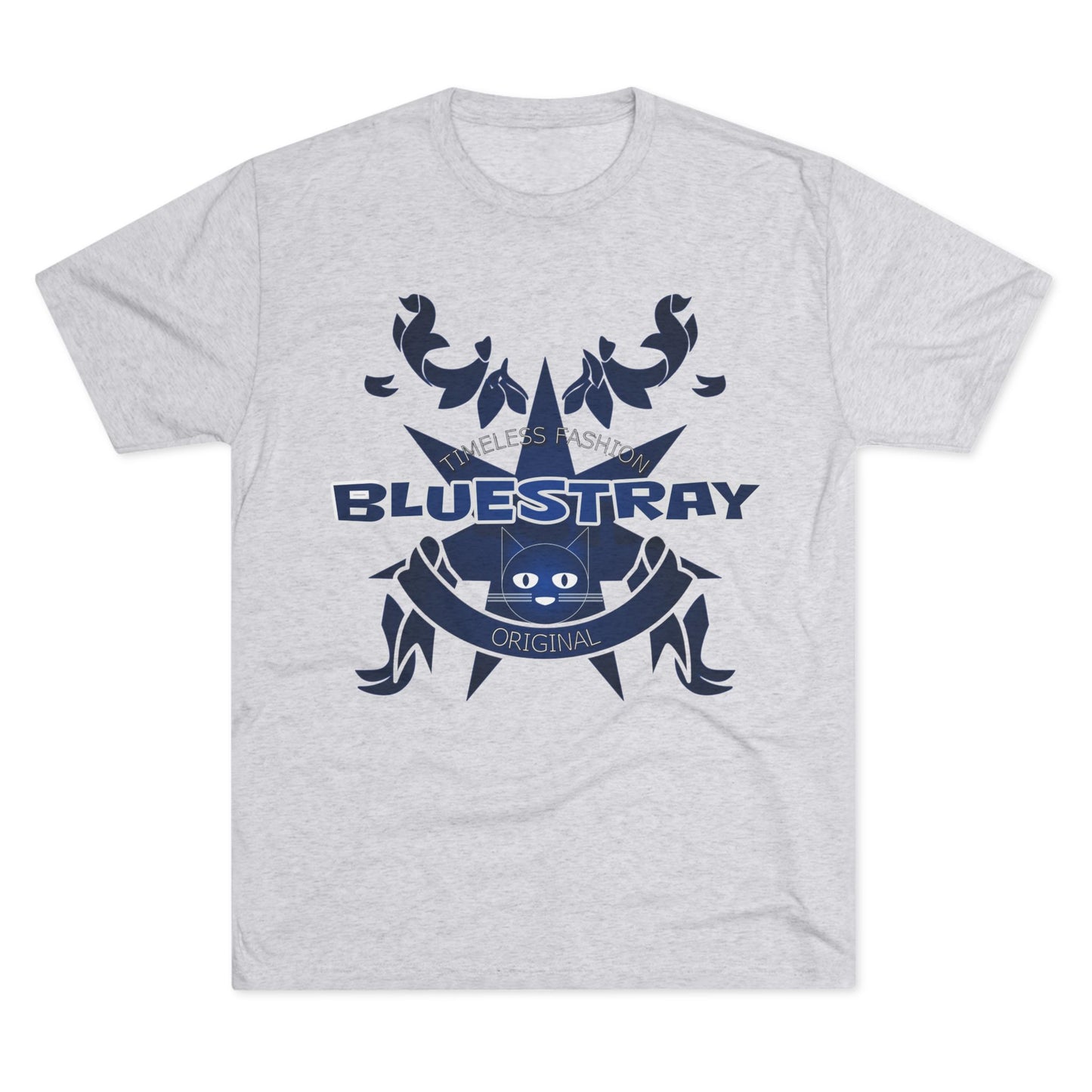 Bluestray Crab Graphic Tee — Nautical Cat Logo Short-Sleeve Shirt