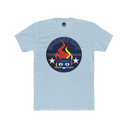 Retro Cat Flame Logo Tee — Bluestay Time & Motion Graphic T-Shirt