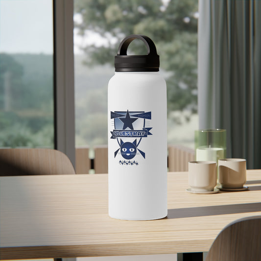 Bluestray Star Cat Stainless Steel Water Bottle — Insulated Travel Bottle with Handle Lid