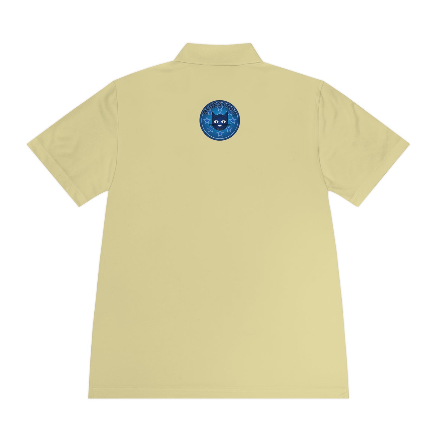 Men's Polo Shirt — Bluestray Galaxy Cat Logo Athletic Golf Shirt
