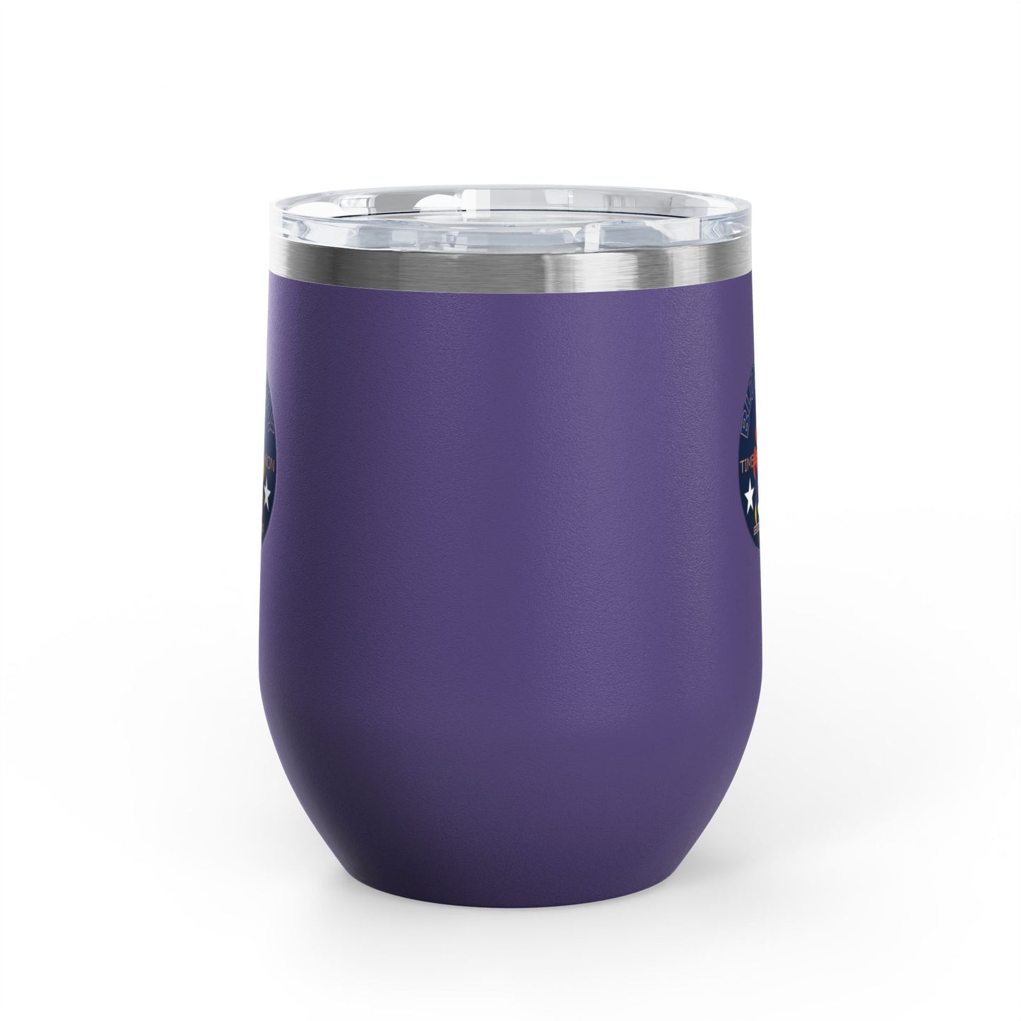 12oz Wine Tumbler — Fire & Flag Bluestray Logo Stainless Insulated Wine Cup many Colors
