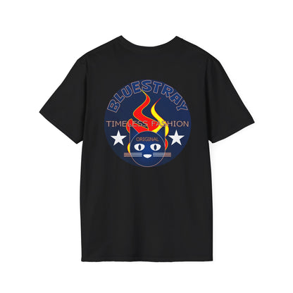 Bluestray 'Timeless Fashion' Graphic T-Shirt — Retro Flame Logo Tee