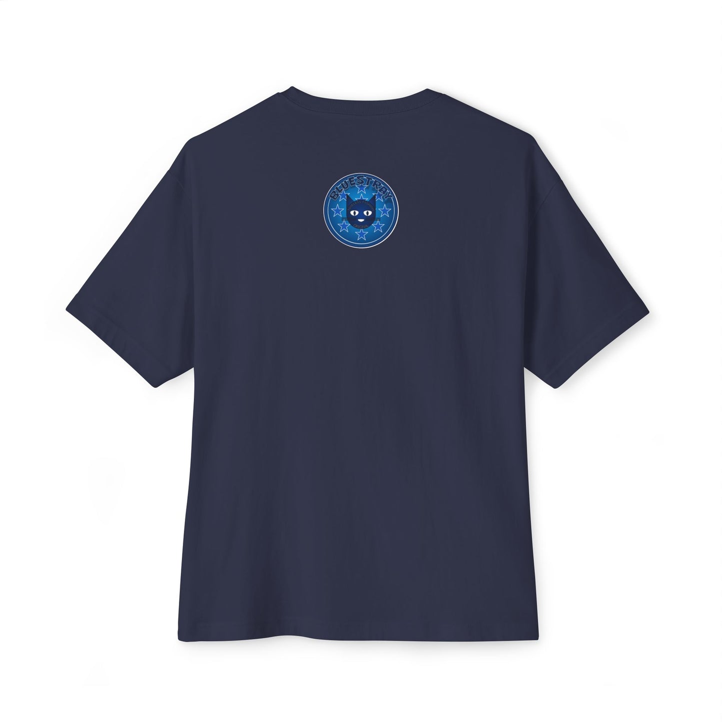 Blue Cat Stars Tee — "Bluestray" Graphic T-Shirt
