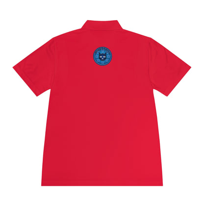 Men's Polo Shirt — Bluestray Galaxy Cat Logo Athletic Golf Shirt
