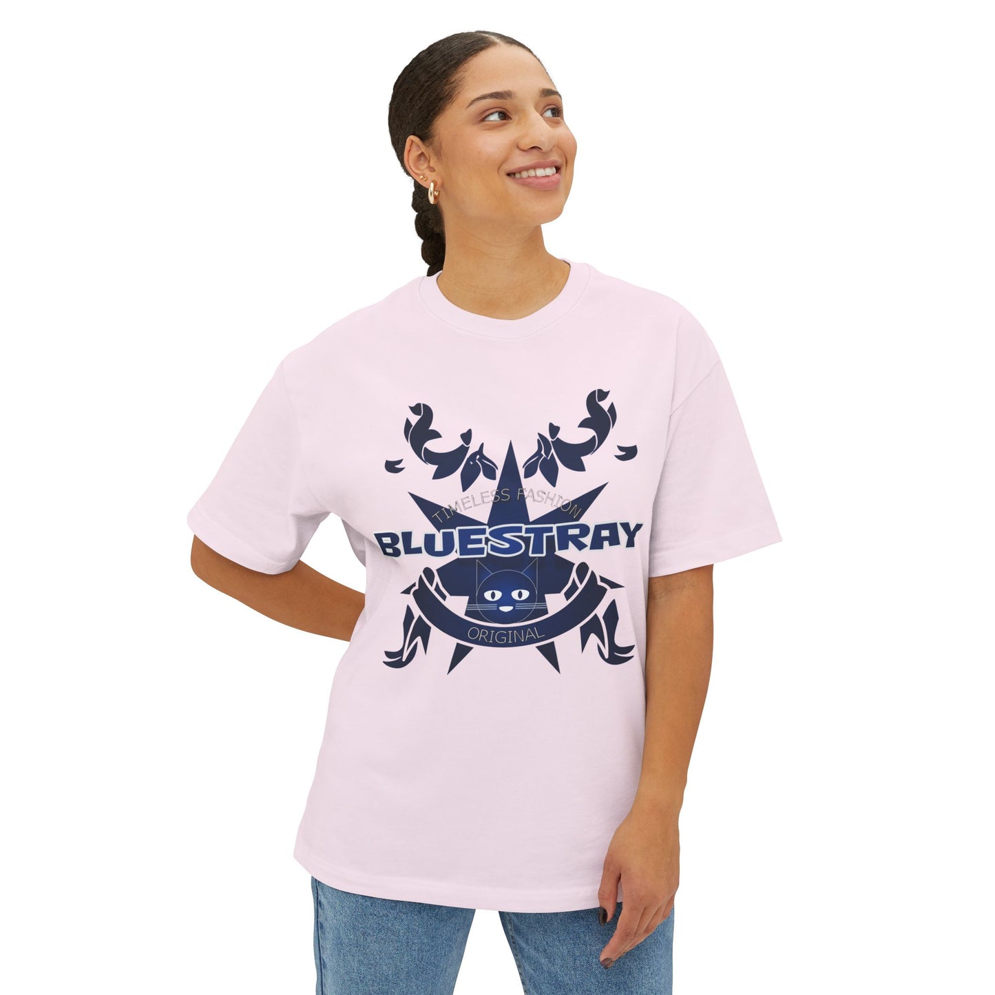 Bluestray Crab Graphic Tee — Oversized Boxy T‑Shirt