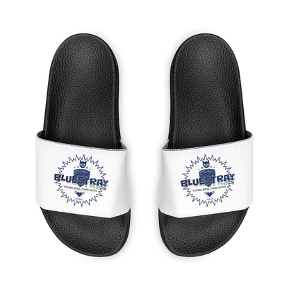 Men's Slide Sandals — Removable Strap Casual Pool & Beach Slides with Bluestray Logo