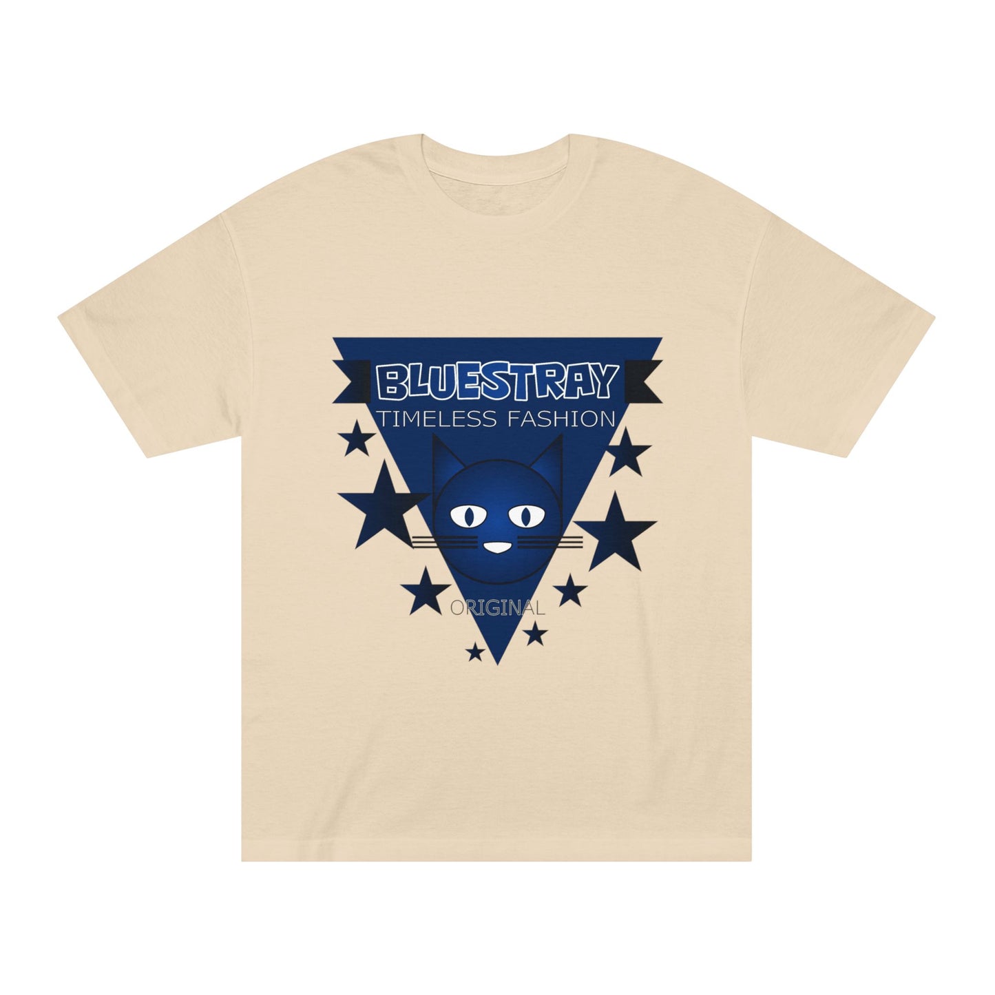 Bluestray Timeless Fashion Tee — Vintage Cat Triangle Logo T‑Shirt