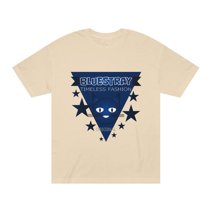 Bluestray Timeless Fashion Tee — Vintage Cat Triangle Logo T‑Shirt