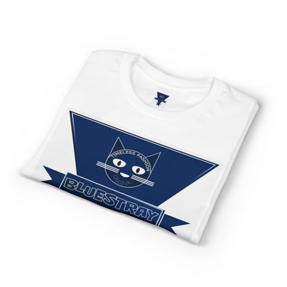 Bluestray Cat Graphic T-Shirt — Retro Star Logo Tee