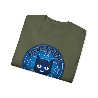 Bluestray Cat T‑Shirt — Blue Star Graphic Tee