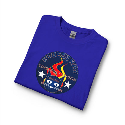 Equestrian Bluestray Time & Fashion Long Sleeve Tee — Flame Horse Logo