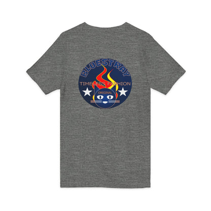 Time Station Equestrian Bluestray Cat V-Neck Tee