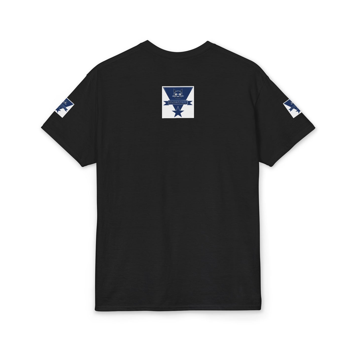 Bluestray Cat Graphic T-Shirt — Retro Star Logo Tee
