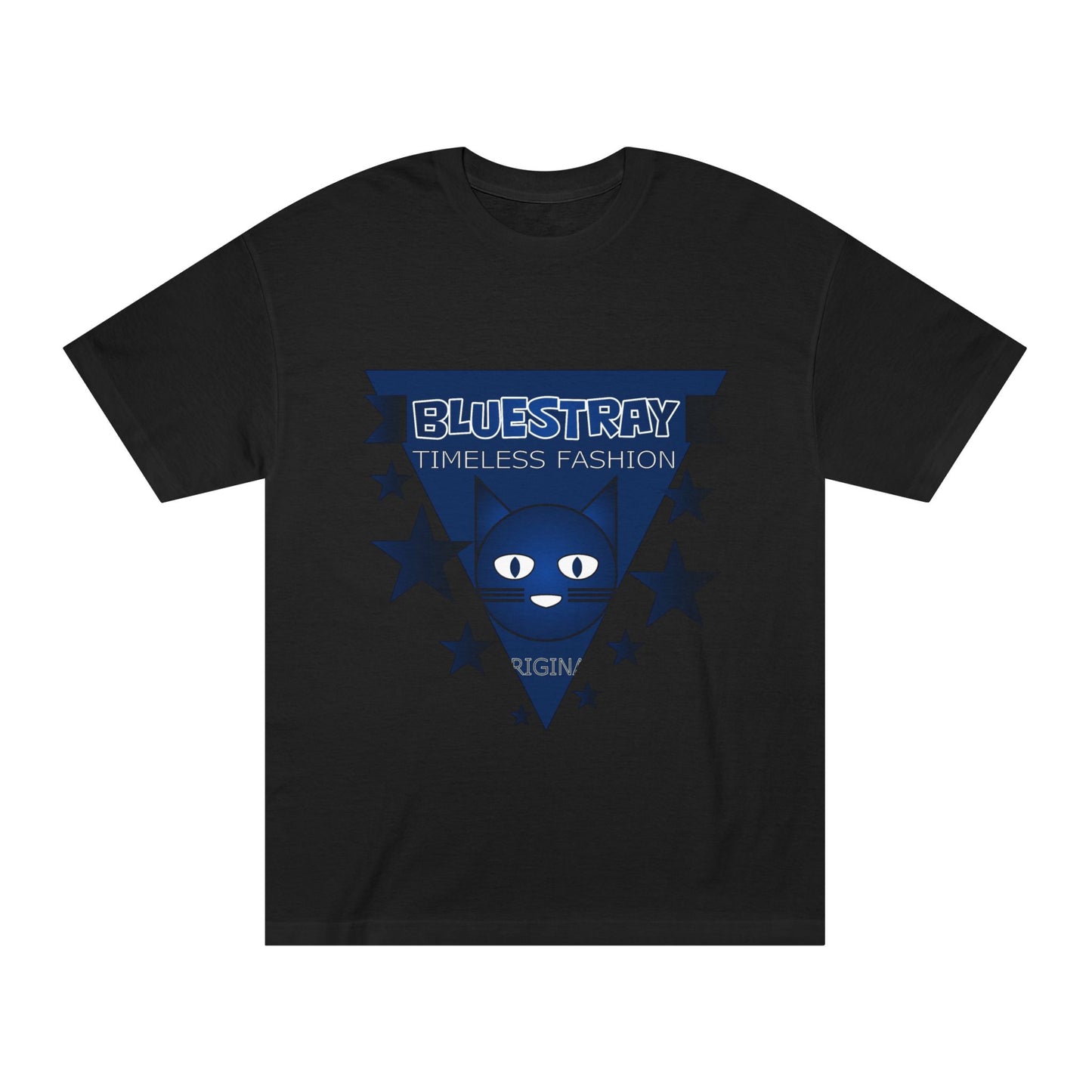 Bluestray Timeless Fashion Tee — Vintage Cat Triangle Logo T‑Shirt