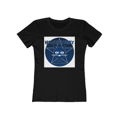 Cat Star Graphic Tee — "Bluestray" Women's Boyfriend T‑Shirt