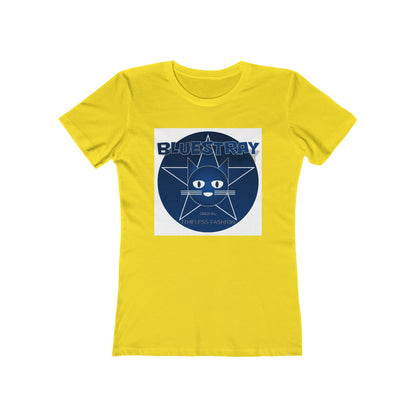 Cat Star Graphic Tee — "Bluestray" Women's Boyfriend T‑Shirt