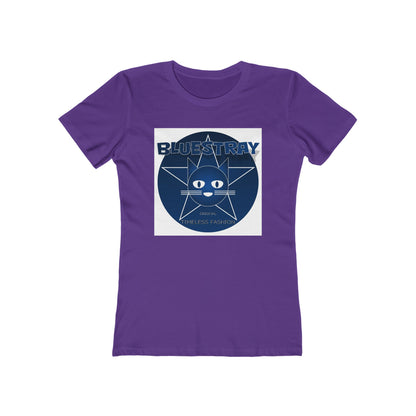 Cat Star Graphic Tee — "Bluestray" Women's Boyfriend T‑Shirt