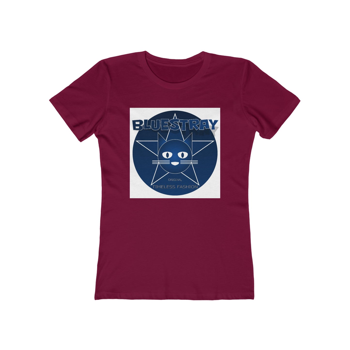 Cat Star Graphic Tee — "Bluestray" Women's Boyfriend T‑Shirt