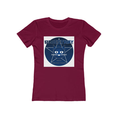 Cat Star Graphic Tee — "Bluestray" Women's Boyfriend T‑Shirt