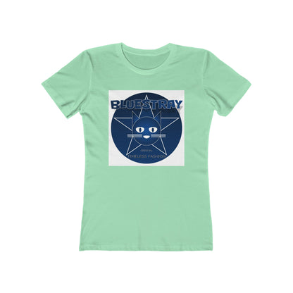 Cat Star Graphic Tee — "Bluestray" Women's Boyfriend T‑Shirt