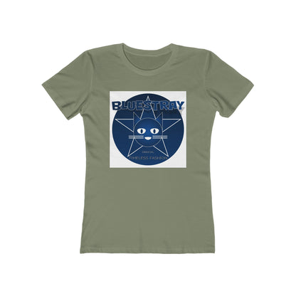 Cat Star Graphic Tee — "Bluestray" Women's Boyfriend T‑Shirt