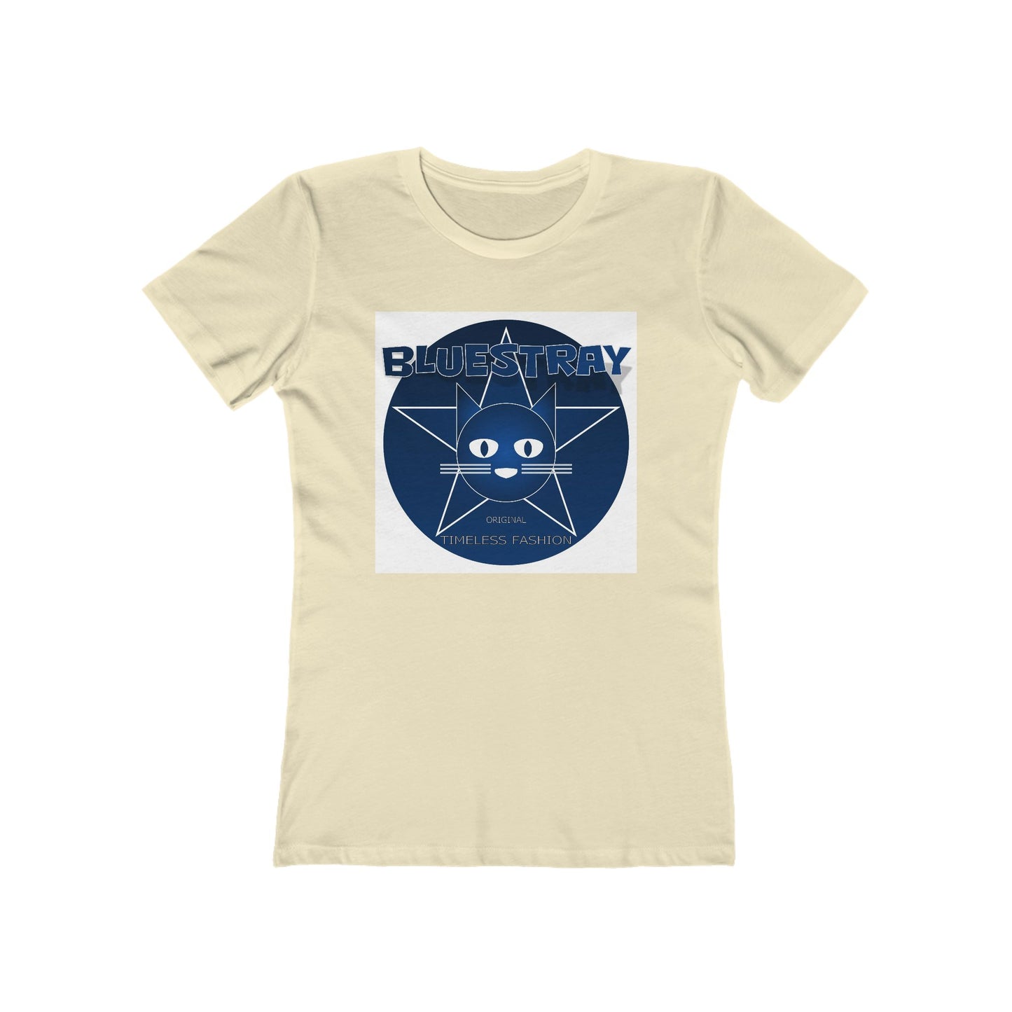 Cat Star Graphic Tee — "Bluestray" Women's Boyfriend T‑Shirt