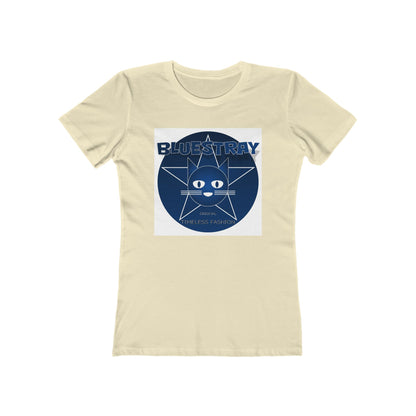 Cat Star Graphic Tee — "Bluestray" Women's Boyfriend T‑Shirt