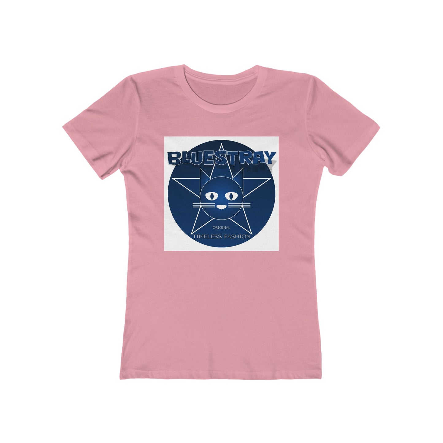 Cat Star Graphic Tee — "Bluestray" Women's Boyfriend T‑Shirt