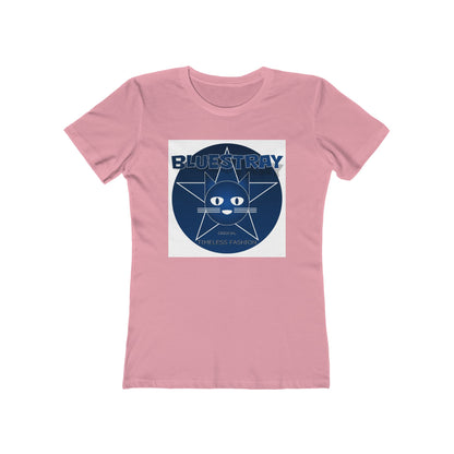Cat Star Graphic Tee — "Bluestray" Women's Boyfriend T‑Shirt