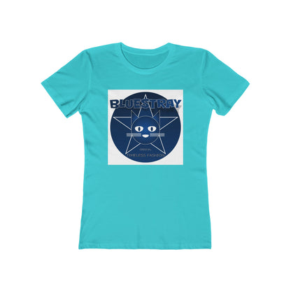 Cat Star Graphic Tee — "Bluestray" Women's Boyfriend T‑Shirt
