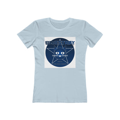 Cat Star Graphic Tee — "Bluestray" Women's Boyfriend T‑Shirt