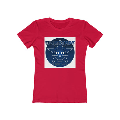 Cat Star Graphic Tee — "Bluestray" Women's Boyfriend T‑Shirt