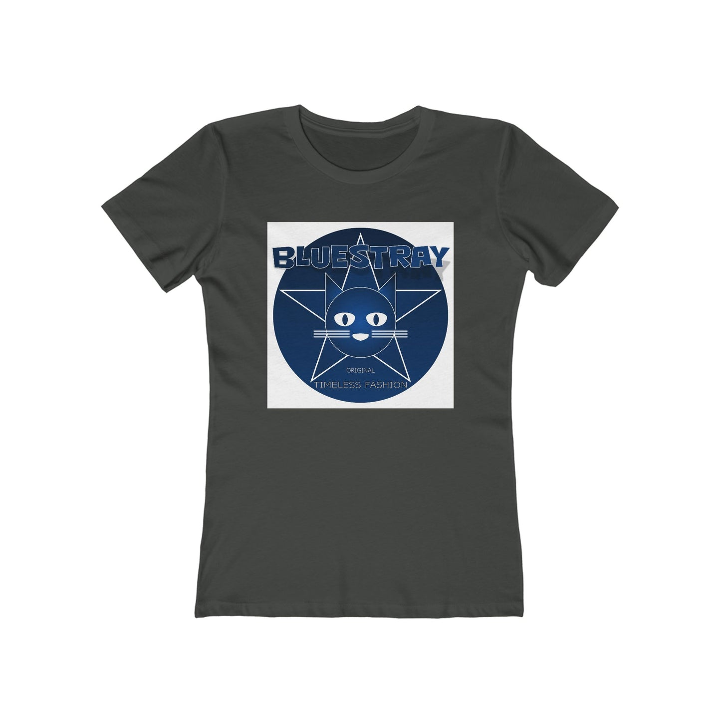 Cat Star Graphic Tee — "Bluestray" Women's Boyfriend T‑Shirt