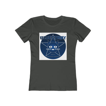 Cat Star Graphic Tee — "Bluestray" Women's Boyfriend T‑Shirt