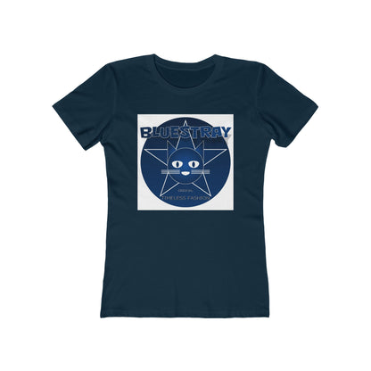 Cat Star Graphic Tee — "Bluestray" Women's Boyfriend T‑Shirt