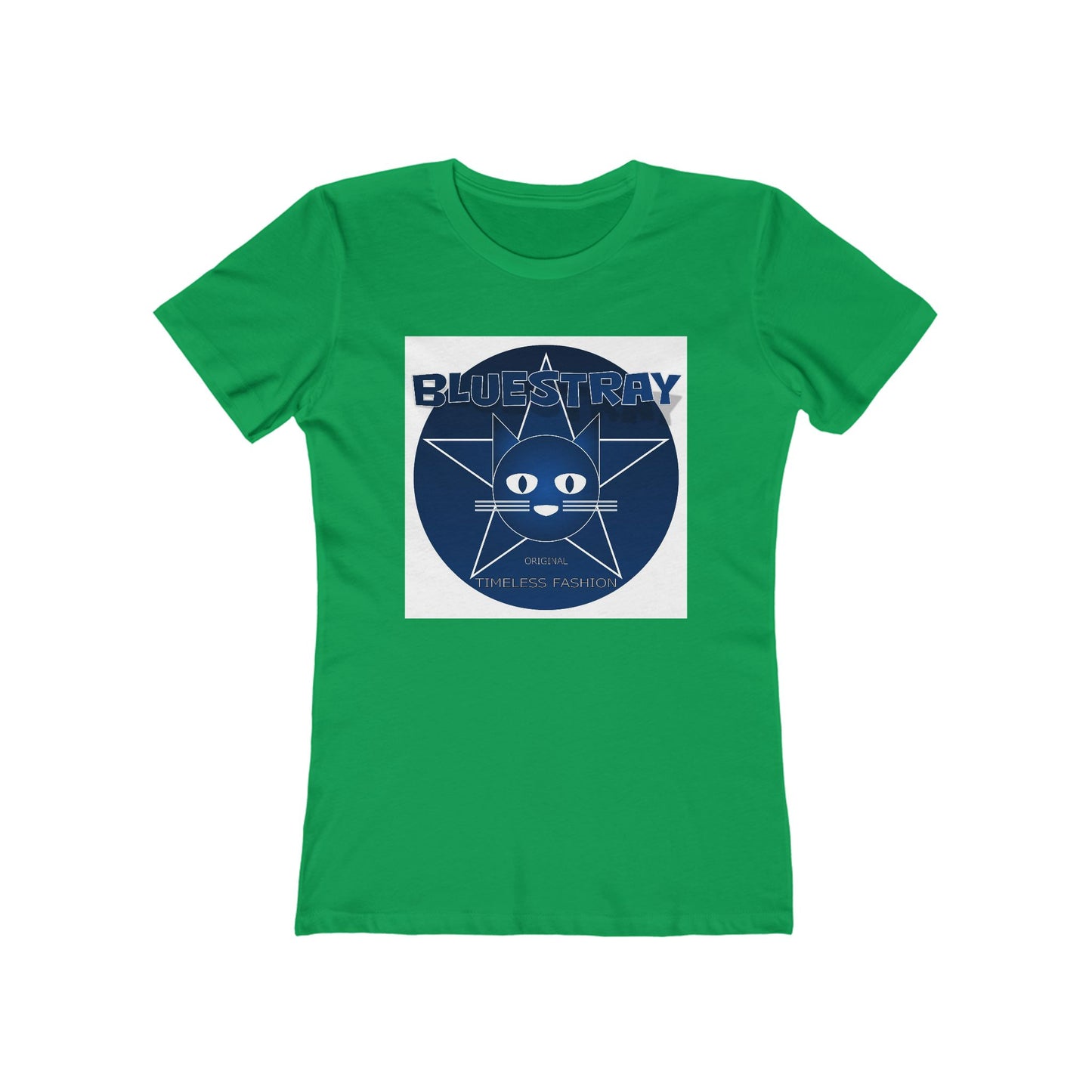 Cat Star Graphic Tee — "Bluestray" Women's Boyfriend T‑Shirt