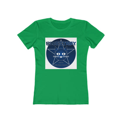 Cat Star Graphic Tee — "Bluestray" Women's Boyfriend T‑Shirt